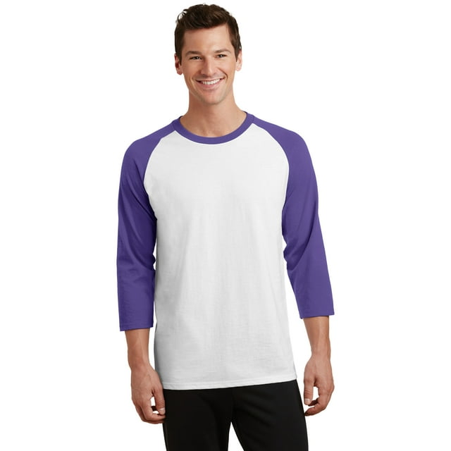 Camiseta con manga ragl?n de 3/4 Core Blend de Port & Company?. PC55RS Puerto & Compa??a PC55RS