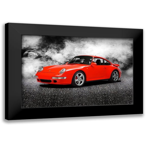 Rogan, Mark 14x11 Black Modern Framed Museum Art Print Titled - Porsche 911 Turbo 993 1997