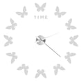 thumbnail image 3 of Etiqueta de pared grande reloj forma de mariposa innovación DIY arte moderno decoración de sala de estar Plata, 3 of 14