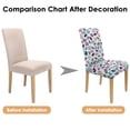 thumbnail image 7 of Leopard Print Dining Chair Covers Set of 4 Trendy Animal Pattern Washable Polyester Stretch Slipcovers Removable Seat Protector for Classic Home Decor, 7 of 7