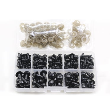 Wisewang 142 Pcs Lunettes de Sécurité en Plastique Accessoires pour Poupées Jouets Vis Yeux 1Ensemble