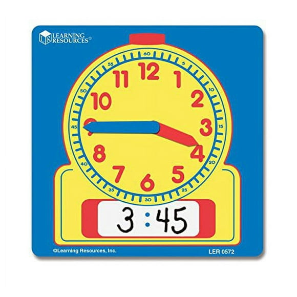 Learning Resources Write and Wipe Student Clocks, Set of 10,Multi-color