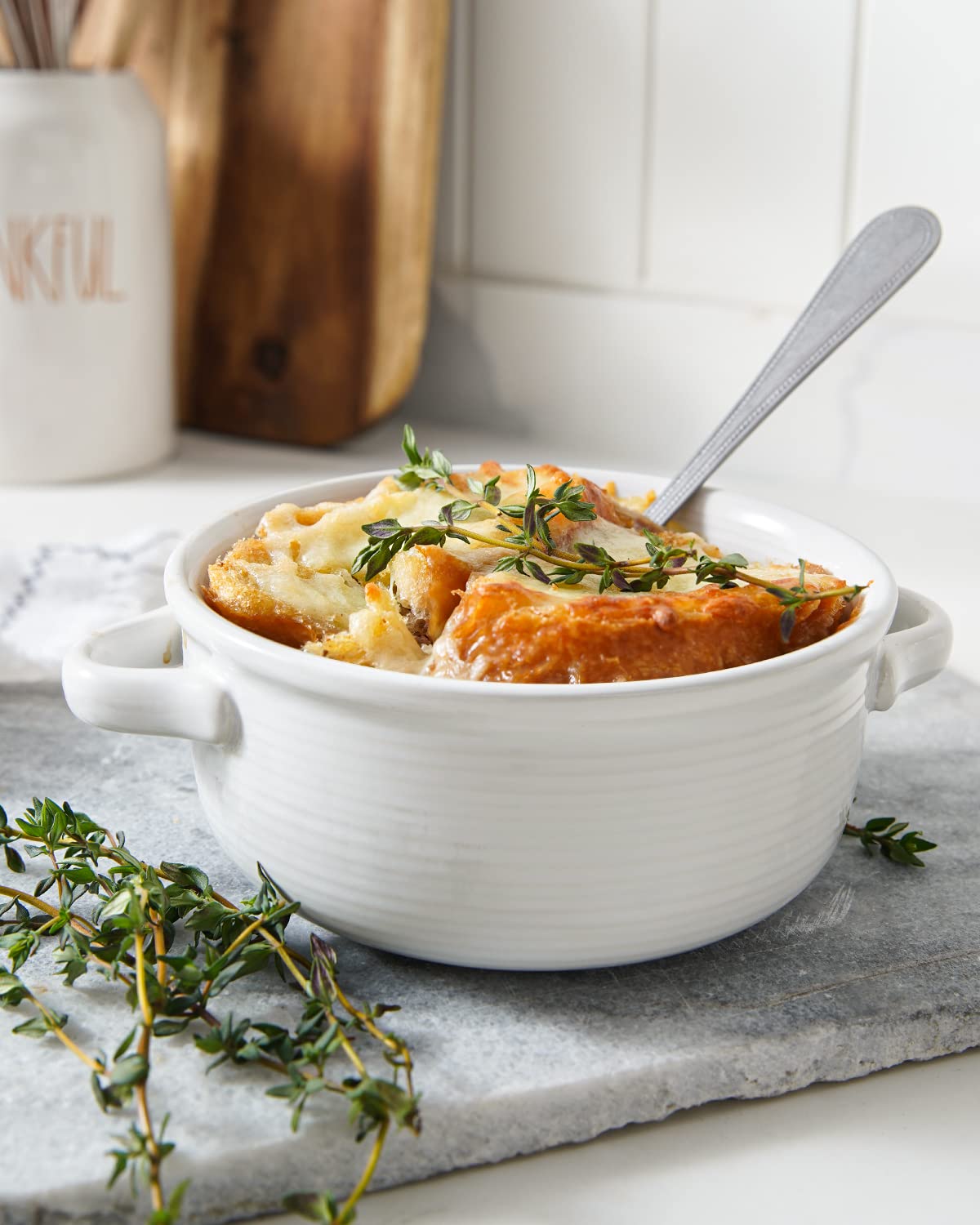 BEMAY 22 oz French Onion Soup Bowls with Handles, Set of 4 photo 2