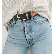 XKDOUS 4 Pcs Mens Stretch Belts, Mens Braided Woven Belt, Golf Belts Elastic Belt, Woven Casual Belt for Women Jeans Pants Dresses
