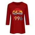 thumbnail image 4 of 30th Birthday Gifts for Women Vintage 1996 T Shirts for Women 3/4 Length Sleeve Tops Retro Birthday Party Top Business Casual Outfits Short Sleeve Graphic Tee Tops 2026 Summer Beach Vacation Outfits, 4 of 4