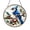 Acrylic 3.5 Inch, variant on Stained Glass Window Panel Featuring Blue Jay, Realistic Bird Nature Inspired Decor, Vibrant Home Accent, Ideal Gift for Garden Enthusiasts