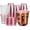 Pink (12oz), variant on 100 Sets 12oz Disposable Stemless Plastic Cups with Strawless Sip Lids, Clear PET Coffee Cups for Iced Coffee, Cold Drinks, Halloween, Christmas, Party and Drink Shop Supplies (Orange (12oz))