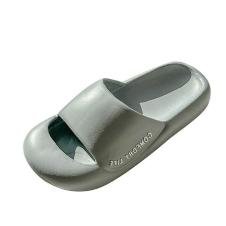 

Fashion Summer Men And Women Slippers Thick Bottom Flat Bottom Casual Solid Color Open Toe Breathable