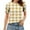 Yellow, variant on Zpanxa SunnyDay Women's Polka Dot Lace Trim Relaxed Tee, Casual Round Neck Short Sleeve Top for Spring & Summer
