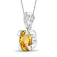 thumbnail image 2 of JewelersClub 1 1/10 Carat T.G.W. Citrine And White Diamond Accent Sterling Silver Pendant, 18", 2 of 4