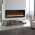 Innoflame 50" Electric Fireplace, Recessed/Wall Mount, 16 Flame & Ember