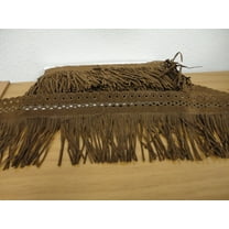 Charmed Brown Suede Fringe 5YDS