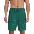 thumbnail image 1 of Fotbe Teal Marble Pantalones Cortos de Pijama para Hombre, Ropa de Dormir, Pantalones de Pijama Cortos para Hombre-Small, 1 of 6