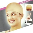 thumbnail image 2 of Xihbxyly Gorro de Nailon para Peluca, Cómodo Forro Elástico para El Cabello, Ligero y Calvo, Fácil de Lavar y Usar, Versátil para El Cuidado Del Cabello, Soluciones Capilares Unisex (Paquete de 2), 2 of 4