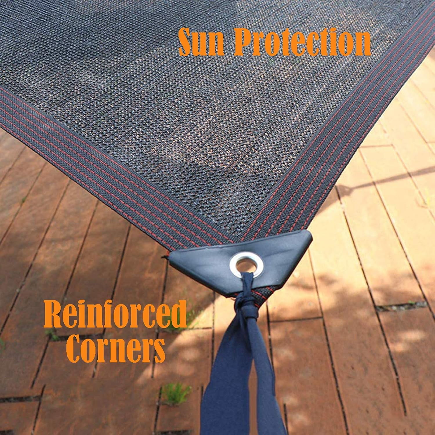 Sunblock Shade Cloth 20x20ft, Sun Mesh Shade for Plants, Greenhouse - with Grommets, Sun Protection - for Garden, Patio, Barn or Kennel