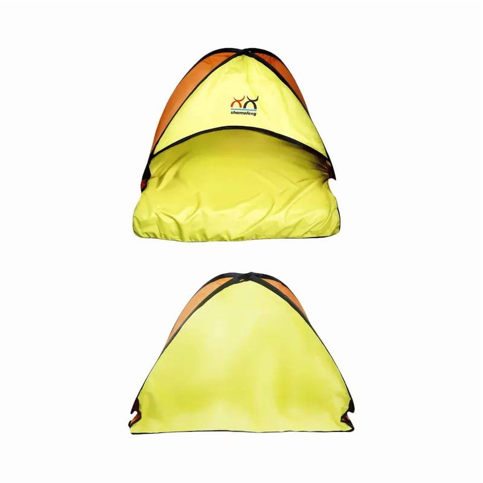 Small Beach Outdoor Sun - Shade Tent For Sunbathing, Lightweight And Durable, Spacious Enough, Pink - Blue, Ideal For Beach Leisure