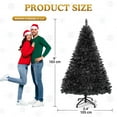 thumbnail image 3 of Uforic 6ft Artificial Christmas Tree with 818 Branch Tips & Foldable Base, Black, 3 of 8