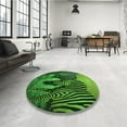 thumbnail image 4 of Ahgly Company Machine Washable Indoor Rectangle Transitional Dark Forest Green Area Rugs, 2' x 5', 4 of 7