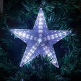 thumbnail image 2 of Estrella de Navidad de 8 pulgadas para la punta del árbol con luz LED de colores, lámpara de hadas de plástico para la copa del árbol, alimentada por batería, decoración navideña., 2 of 5
