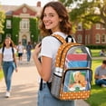thumbnail image 3 of ZIATUBLES Clear Backpack Heavy Duty 17 Inch, Fabric & PVC Transparent Bag with Front & Side Pockets, See Through Backpack for School Work Security Travel, 3 of 7
