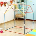 thumbnail image 3 of POCO DIVO Floral Princess Castle Girls Pink Palace Play Tent Kids Pretend Fairy Playhouse, 3 of 5