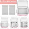 thumbnail image 4 of Sewing Accessories Organizer Case with Shoulder Strap Double Layer Sewing Storage Bag with Detachable Pouches for Sewing Accessories and Supplies Large Travel Sewing Box for Sewing kit, 4 of 7