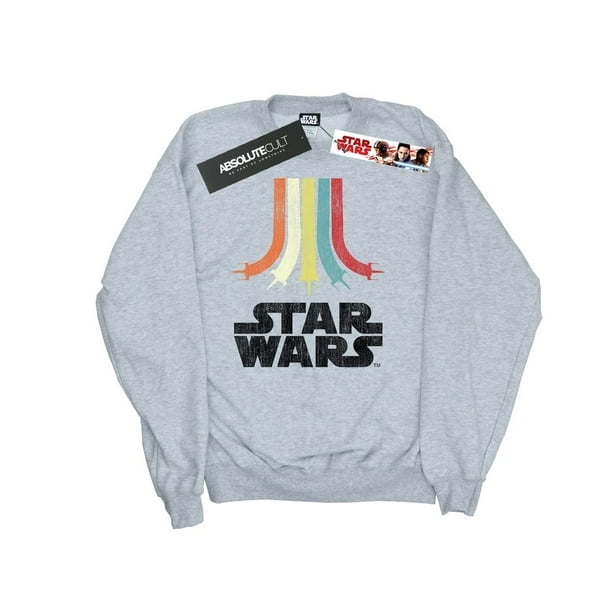 Star Wars Boys Retro Rainbow Sweatshirt Walmart