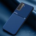 thumbnail image 1 of Slim Leather Magnetic Texture Slim Matte Back Phone Cove Cases For Samsung Galaxy S22 Plus (Blue), 1 of 7