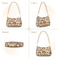 thumbnail image 7 of FORMRS Womens Shoulder Bag with Chain Strap Clutch Purse Cute Tote Handbag, Beige Rainbow Pattern, 7 of 7