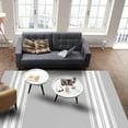 thumbnail image 4 of Striped Area Rug 5'x8' Farmhouse Gray White Stripe Washable Area Rugs Non Shedding Floor Carpet Rubber Backing Non-Slip Indoor Mats for Living Room Bedroom Kitchen, 4 of 8