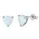 thumbnail image 1 of Joyas Pendientes Pendientes de moda redondos blancos Pendientes de ópalo con piedra natural Pendientes de ópalo, 1 of 5