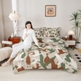 thumbnail image 4 of Castle Fairy Wildlife Mallard Duck Queen Comforter Set,Green Red Bedding Comforter Set, 4 of 8