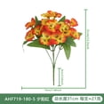 thumbnail image 1 of Artificial Silk Pansy Flowers for Wedding Home Decoration Bouquet 1 Pc, 1 of 1