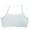 White, variant on Women's Spaghetti Strap Cotton Pullover Sports Bra