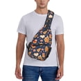 thumbnail image 6 of Lsque Gingerbread Delights Pattern Cross Chest Bag Diagonally – Premium Durable Front Chest Sling with Adjustable Padded Strap, High-Capacity Storage, 6 of 8