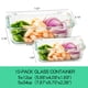 thumbnail image 2 of Recipientes de vidrio para almacenamiento de alimentos UMEIED, paquete de 10 con tapas, 34 oz, 2 of 6