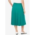 thumbnail image 2 of Woman Within Plus Size Petite 7-Day Knit A-Line Skirt, 2 of 5