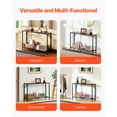 thumbnail image 2 of VEVOR Narrow Console Table, 41.7" Behind Couch Table with Power Outlets, 2-Tier Long Entryway Table, Sofa Table with Metal Frame and Charge Station, for Entryway, Hallway, Living Room, 2 of 9
