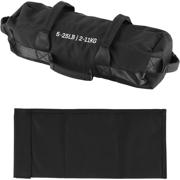 QinaQin Sandbags for Working Out with Handles,Adjustable Fitness Sandbags with Unfilled Inner Bag,Heavy Duty Sand Bags for Weight Training,5-25 LB(S)