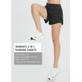 thumbnail image 6 of BALEAF Women's 2 in 1 Running Athletic Shorts Lightweight Quick-Dry Workout Gym Yoga Shorts with Pockets Black L, 6 of 8