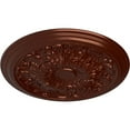 thumbnail image 3 of Ekena Millwork 20"OD x 1 1/2"P Damon Ceiling Medallion (Fits Canopies up to 3 3/8"), Hand-Painted Antique Copper, 3 of 6