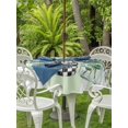 thumbnail image 3 of Outdoor Tablecloth with Umbrella Hole for Patio/Picnic/Party/Camping, Eucalyptus Leaves Waterproof Table Cloth Round Cover Washable, Sage Green Botanical Watercolor (Dia 54"), 3 of 8
