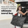 thumbnail image 6 of Fit + Fresh All The Things XL Tote Bag, Travel & Overnight Bag, White Dot, 6 of 8