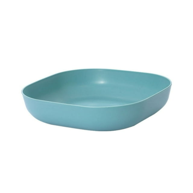 POINTERTECK Square Cereal Bowls Plastic Small Bowls for Kitchen Shallow Serving Bowls for Soup Salad Oatmeal Snack Dessert Ice Cream Party Snack Soup Dessert Rice Plate