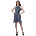 thumbnail image 2 of Moomaya Tunique Imprimée Robe Débardeur Robe Évasée Col Licou Mini Robe d'Été, 2 of 4