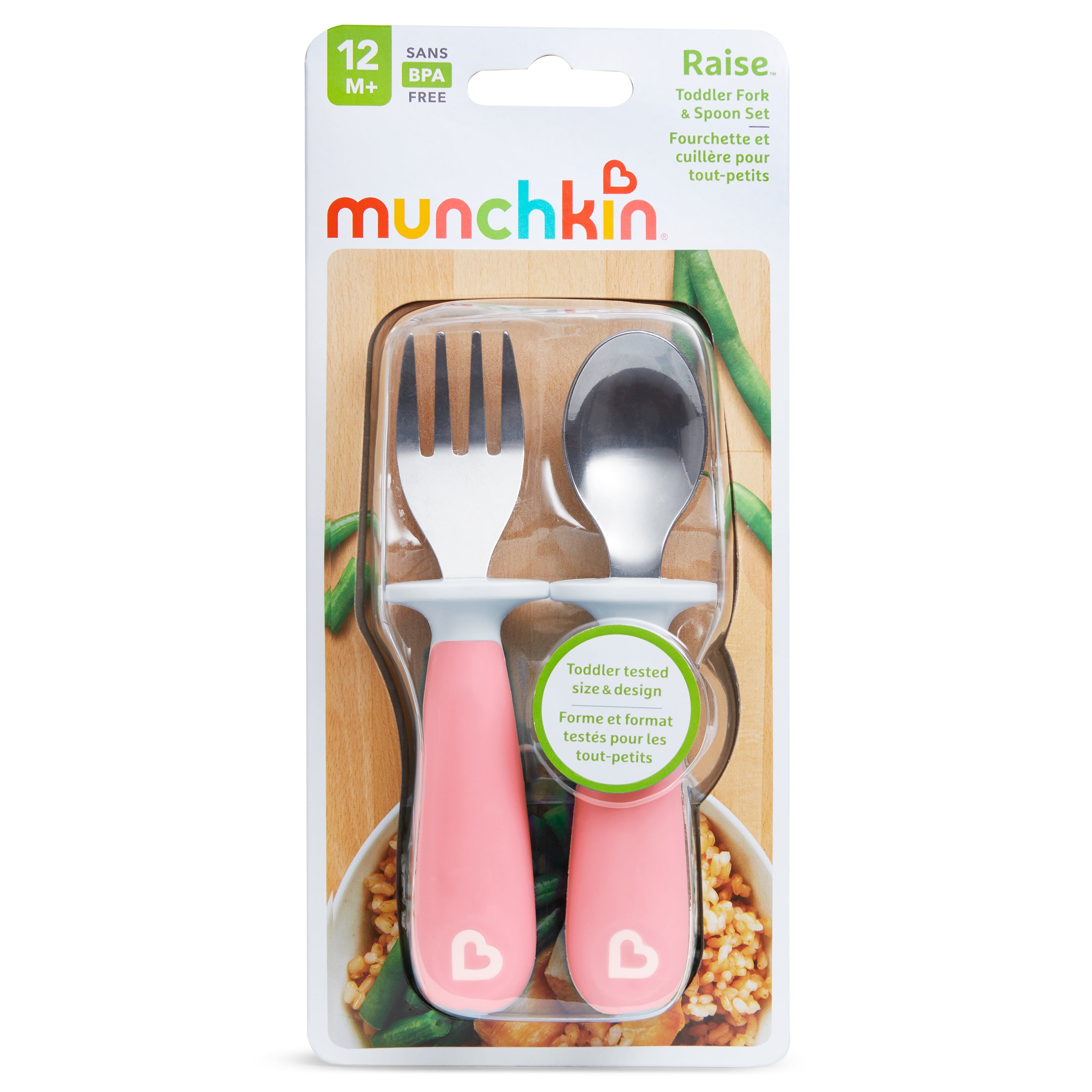 Munchkin Gentle Dip Multistage First Spoons in Light Pink/Light Purple