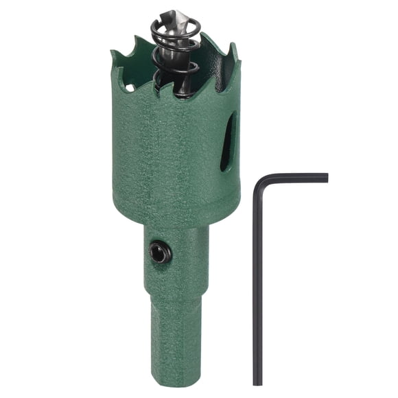 Sierra de agujero bi-metal Uxcell de acero de alta velocidad para metal, madera y PVC 1"