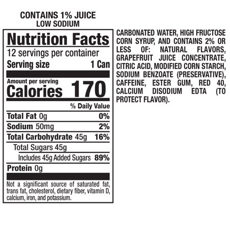 Squirt Ruby Red Grapefruit Soda Pop, 12 fl oz, 12 Pack Cans