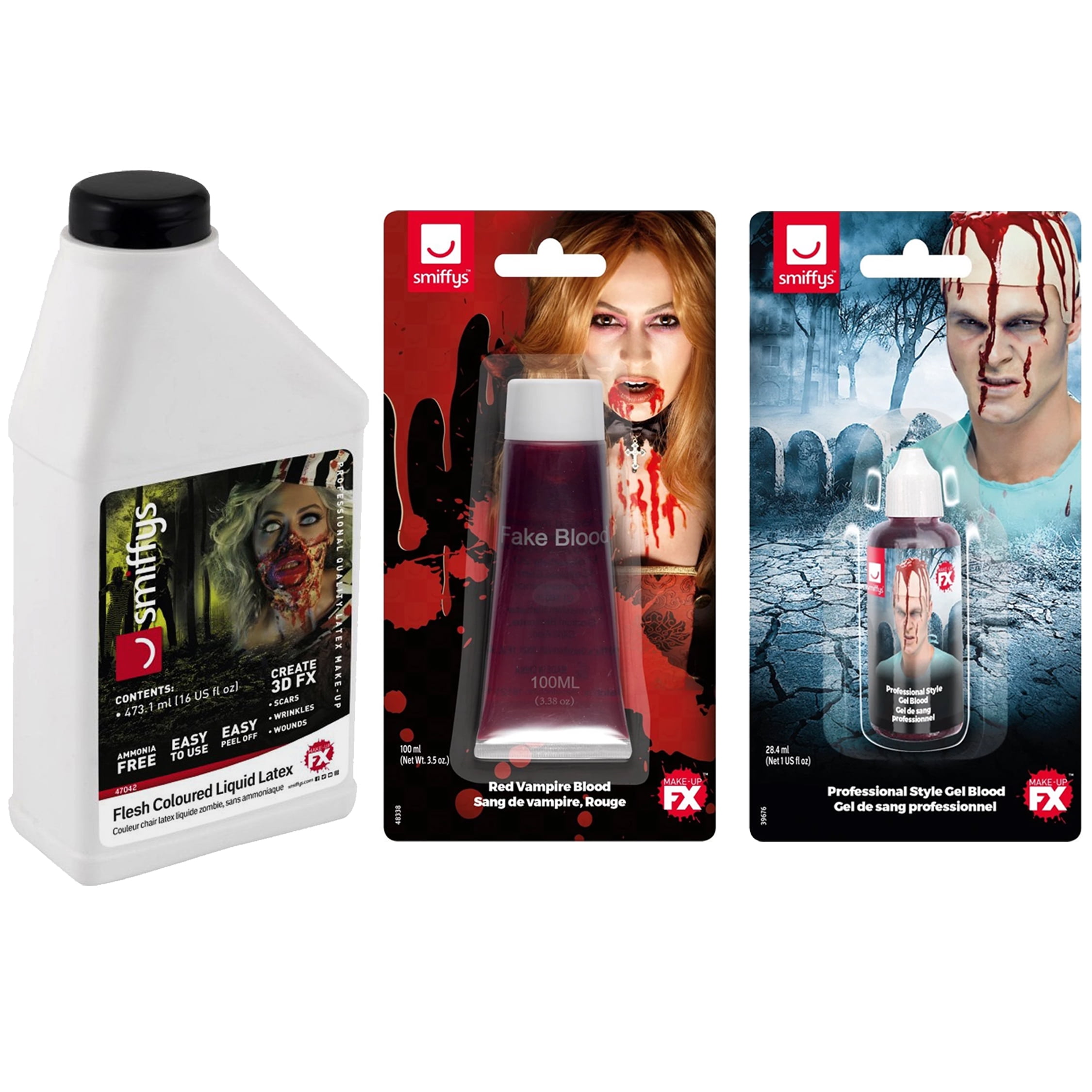 Smiffys Zombie Makeup Set 16oz Clear - Liquid Latex Makeup Set Smiffys Zombie Makeup Set 16oz Clear - Liquid Latex Makeup Set