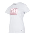 thumbnail image 2 of NFL Playera Aficionado Básica New York Giants Blanco para Mujer, Talla Extra Grande, 2 of 5